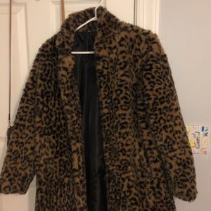 Cheetah fur jacket